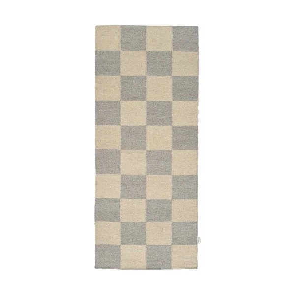 Classic Collection Squares loper Grey-natural, 80x200 cm