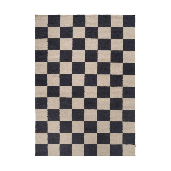 Classic Collection Squares vloerkleed Zwart-beige, 170x230 cm