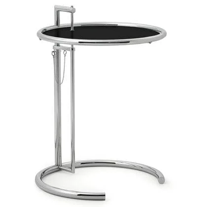 ClassiCon Adjustable Table E 1027 bijzettafel Ø52 zwart blad metaal