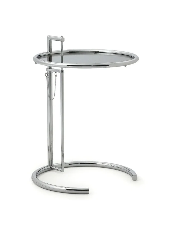 ClassiCon Adjustable Table E 1027 - chroom - Parsolglas grijs