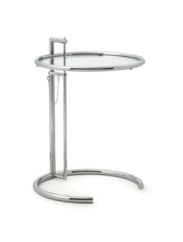 ClassiCon Adjustable Table E 1027 - Kristalglas helder - chroom