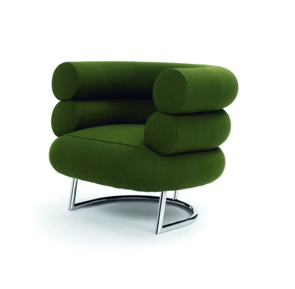 ClassiCon Bibendum fauteuil - verchroomd - Stof Divina bruin