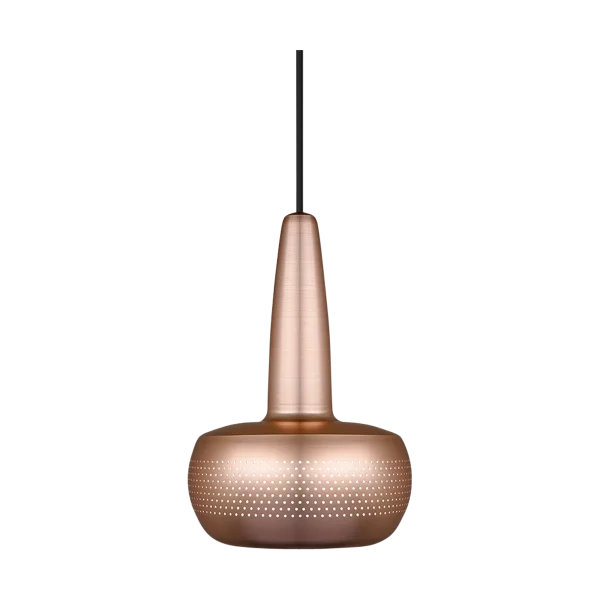 Clava hanglamp brushed copper - met koordset zwart - Ø 21,5 cm