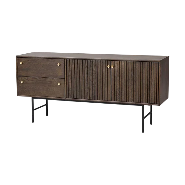 Clearbrook houten dressoir walnoot - 160 x 42 cm