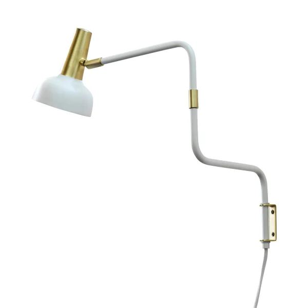 CO Bankeryd Ray wandlamp wit-messing