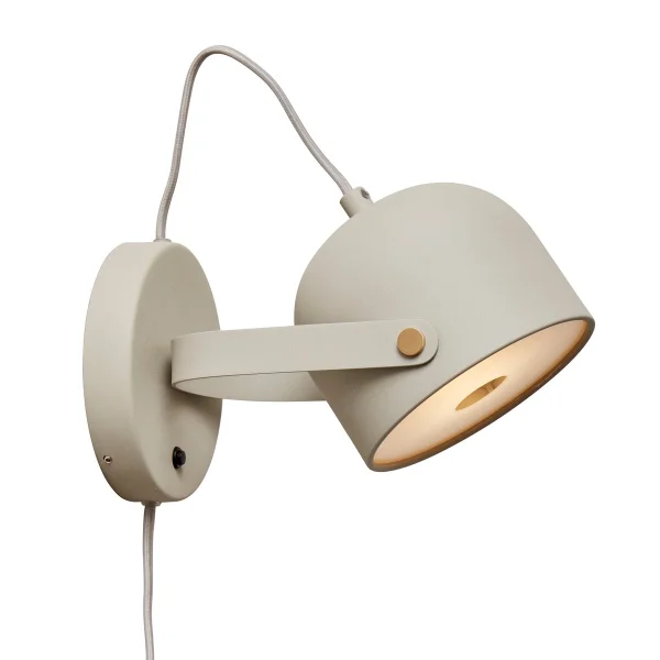 CO Bankeryd Svejk 13 muurlamp Beige-messing