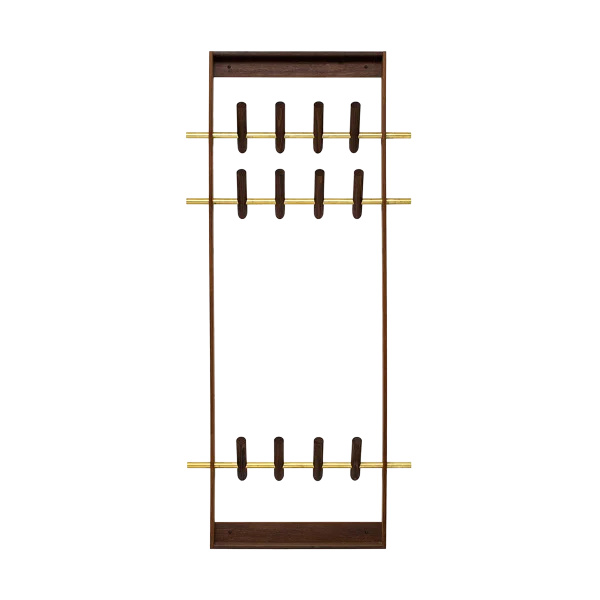 Coat frame - Gerookt eikenhouten kapstok - H150 x B53 x D7 cm