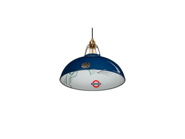 Coolicon - Grote hanglamp uit 1933, Ø 40 cm, blauw