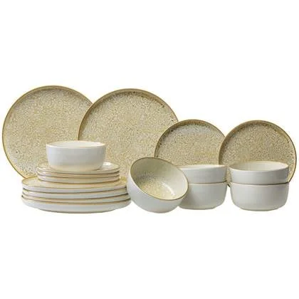 Cosy & Trendy Serviesset Baltic Luna 18-delig | 6 personen - 6 borden, 6 diepe borden en 6 schaaltjes