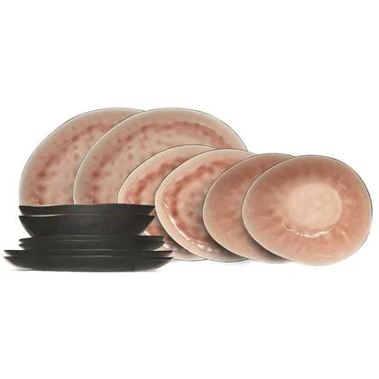 Cosy & Trendy Serviesset Organic Laguna Old Rose 12-Delig | 4 personen