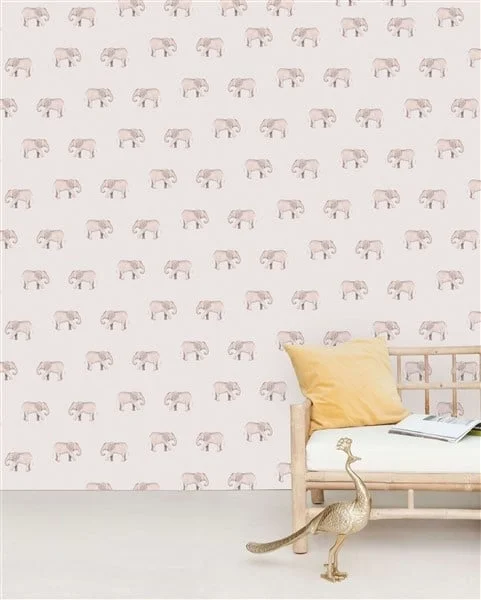 Creative Lab Amsterdam-collectie Safari Elephant behang Mural