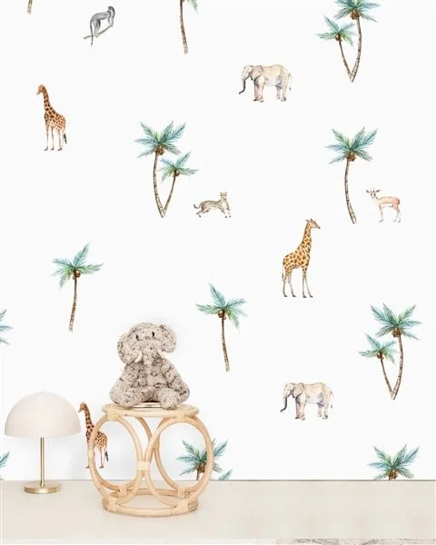 Creative Lab Amsterdam-collectie Savannah Palm Tree behang Mural