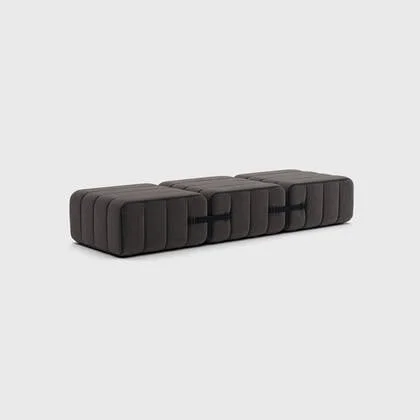 Curt-Set 3 - e.g. Flexibele bank - Jet - 9108 (Grijs | Bruin)