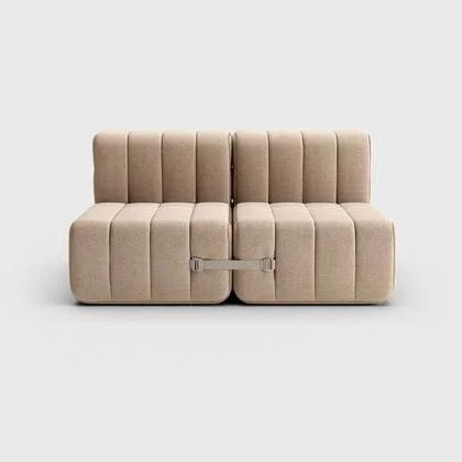 Curt-Set 4 - e.g. Flexibele 2-zitter - Dama - 0029 (Beige | Grijs)