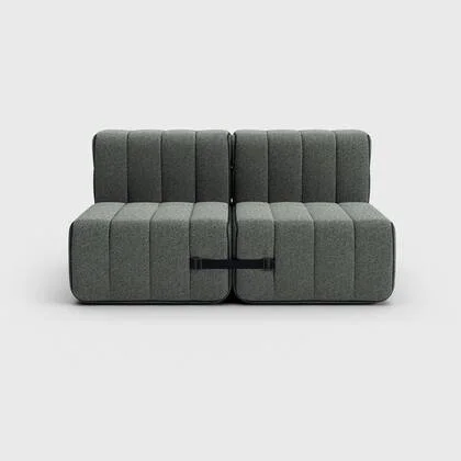 Curt-Set 4 - e.g. Flexibele 2-zitter - Sera - Gravel (Grijs)