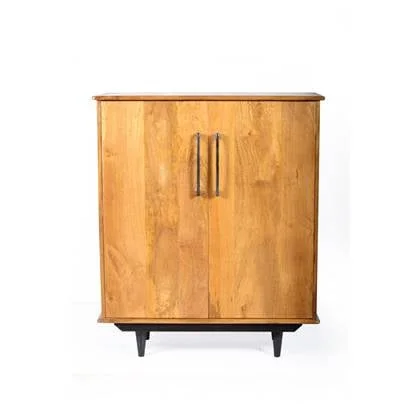 D - Livingfurn - Kabinetkast Ayleen 90cm - Mangohout