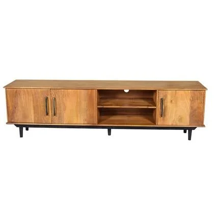 D - Livingfurn - TV Meubel Ayleen 200cm - Mangohout