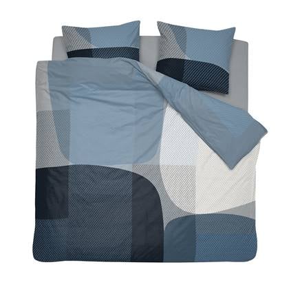 Damai Moore - Dekbedovertrek - Satijn - 260x200|220 cm - Midnight Blue