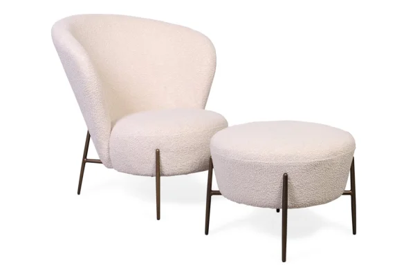 Dan form Orbit fauteuil + poef