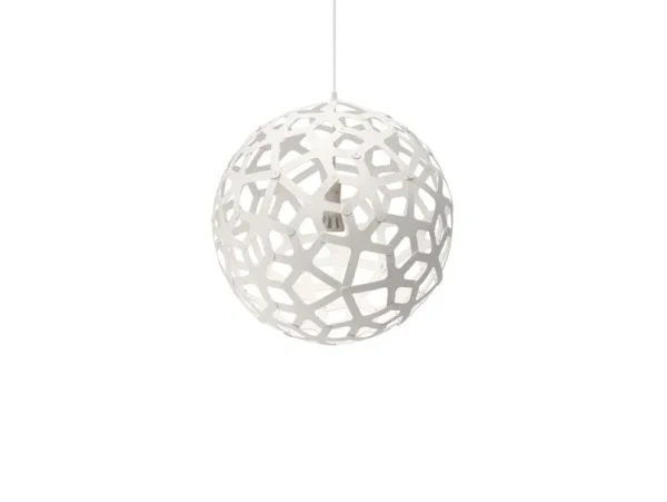 david trubridge - Coral Hanglamp Ø60 Wit 2 Kanten