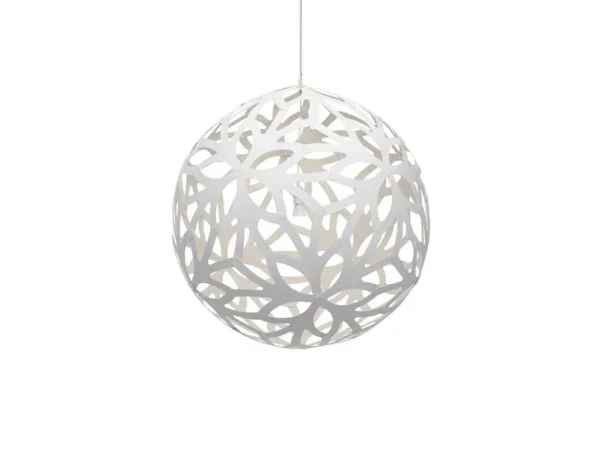 david trubridge - Floral Hanglamp Ø100 Wit 2 Kanten