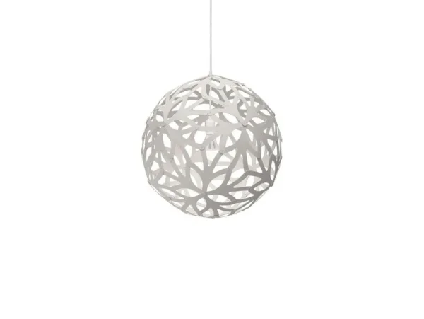 david trubridge - Floral Hanglamp Ø60 Wit 2 Kanten