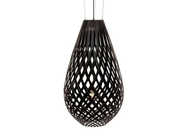 david trubridge - Koura Hanglamp H160 Zwart 2 Kanten