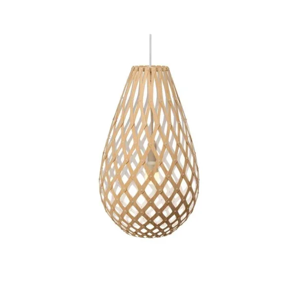 david trubridge - Koura Hanglamp H75 Wit 1 Kant