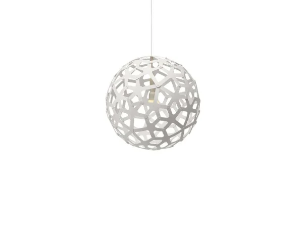 David Trubridge ltd - Coral Hanglamp Ø40 Wit 2 Kanten