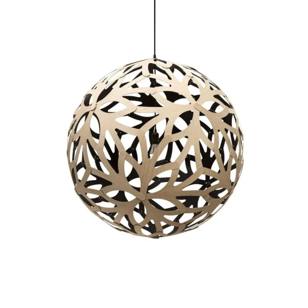 David Trubridge ltd - Coral Hanglamp Ø40 Zwart 1 Kant