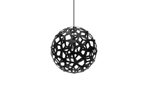 David Trubridge ltd - Coral Hanglamp Ø40 Zwart 2 Kanten