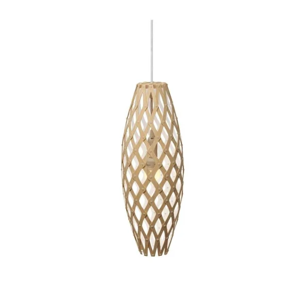 David Trubridge ltd - Hinaki Hanglamp H50 Wit 1 Kant