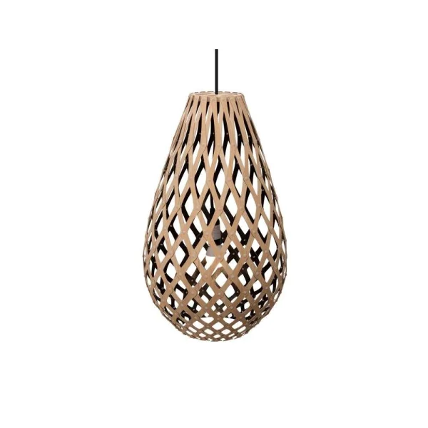 David Trubridge ltd - Koura Hanglamp H50 Zwart 1 Kant