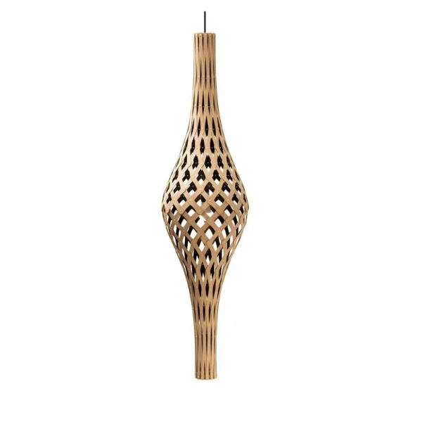david trubridge - Nikau Hanglamp Zwart 1 Kant