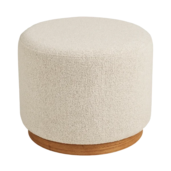 Dawn ronde poef zand - Ø 50 x 41 cm