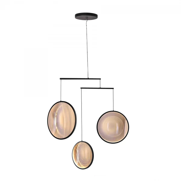 DCWéditions Focus Hanglamp - zwart - 3-vlammig