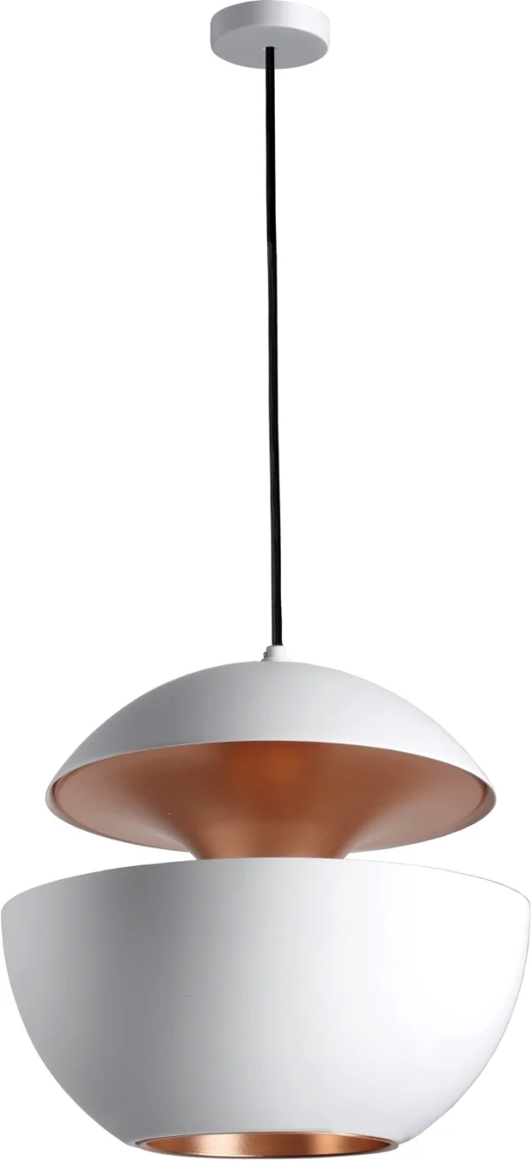 DCWéditions HERE COMES THE SUN hanglamp - wit/koper - 450