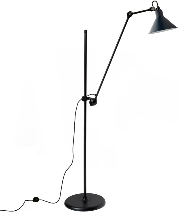 DCWéditions LAMPE GRAS N°215 zwart vloerlamp - blauw - conisch