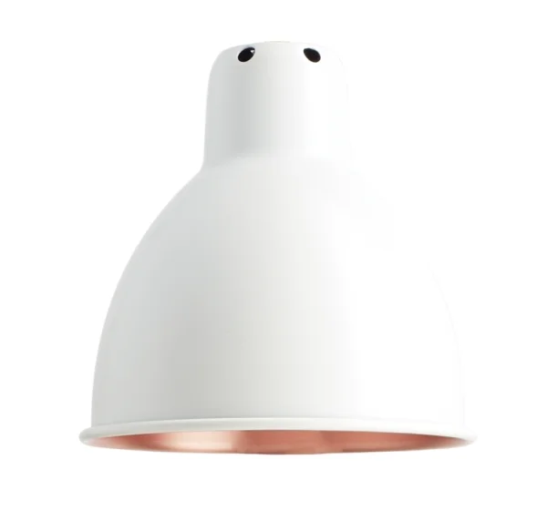 DCWéditions LAMPE GRAS N°215 zwart vloerlamp - wit/koper - rond