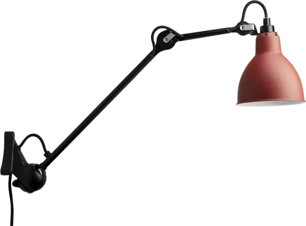 DCWéditions LAMPE GRAS N°222 wandlamp zwart - rood - rond