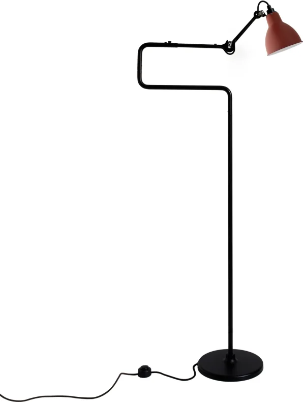 DCWéditions LAMPE GRAS N°411 vloerlamp - rood - rond