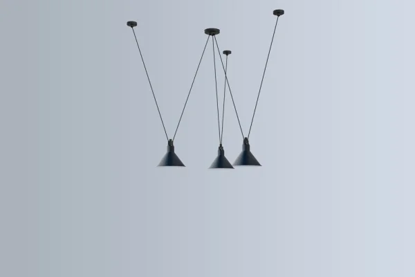 DCWéditions LES ACROBATES DE GRAS N°325 hanglamp - blauw - conisch L