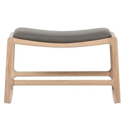 Dedo voetenbank Dakar Leather Grey 1258