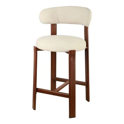 DÉJA Living - Barstoel Beige|Walnoot - Märsta