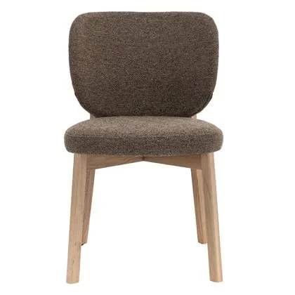 DÉJA Living - DÉJA Eetkamerstoel Nobu Taupe|Naturel - Set van 2