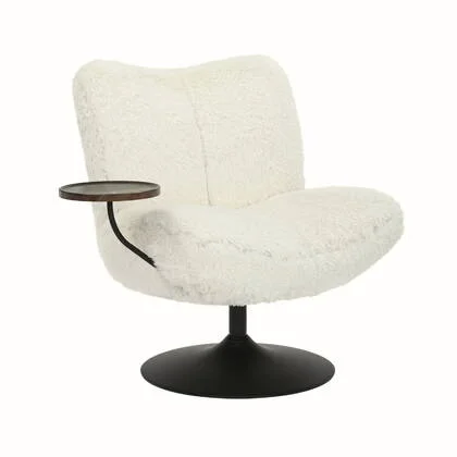 DÉJA Living - Draaifauteuil Beige|Zwart - Incl. Tafeltje - Morten