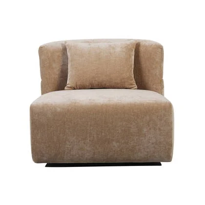 DÉJA Living - Draaifauteuil - Taupe Stof - 88x95x75cm - Ethan
