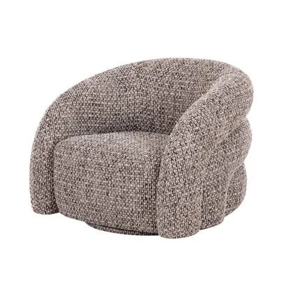 DÉJA Living - Draaifauteuil - Taupe Stof - 94x83x70cm - Bodø