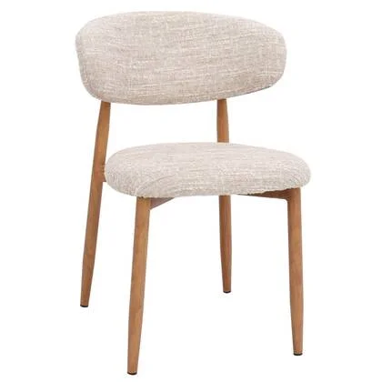 DÉJA Living - Eetkamerstoel Beige|Naturel - Skara - Set van 2