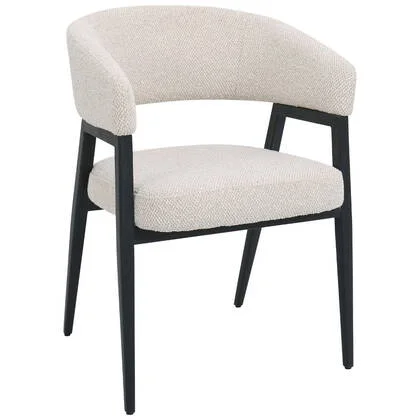 DÉJA Living - Eetkamerstoel Beige|Zwart - Fureso - Set van 2